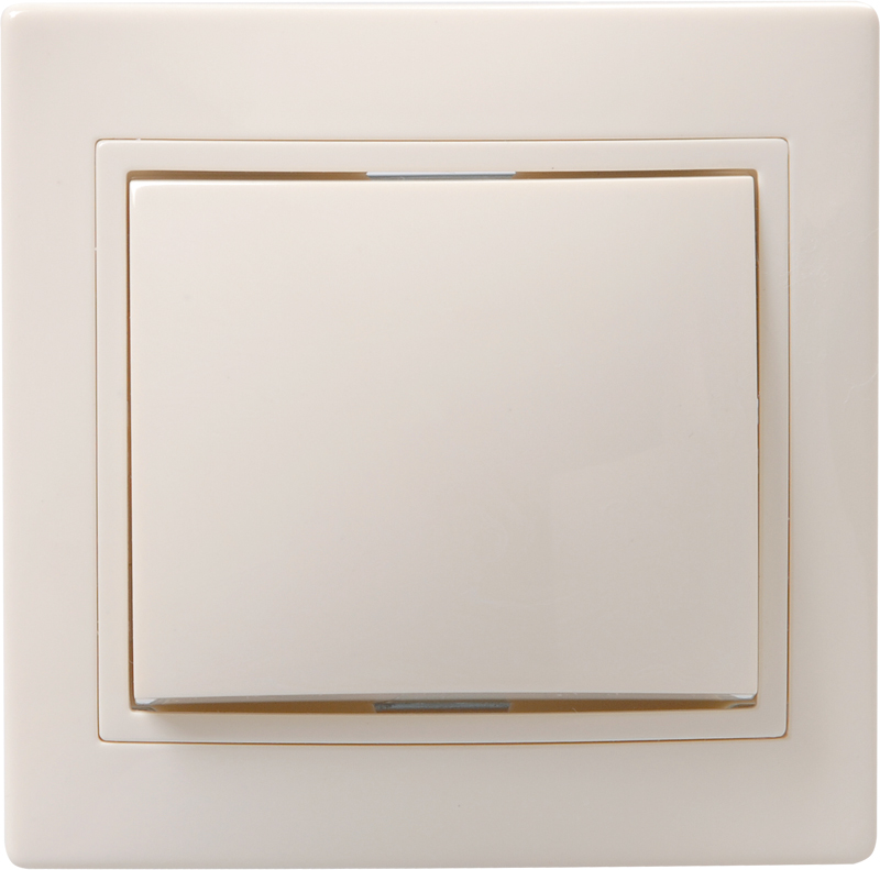 KVARTA Выключ. 1-кл. 10А ВС10-1-0-ККм крем. IEK