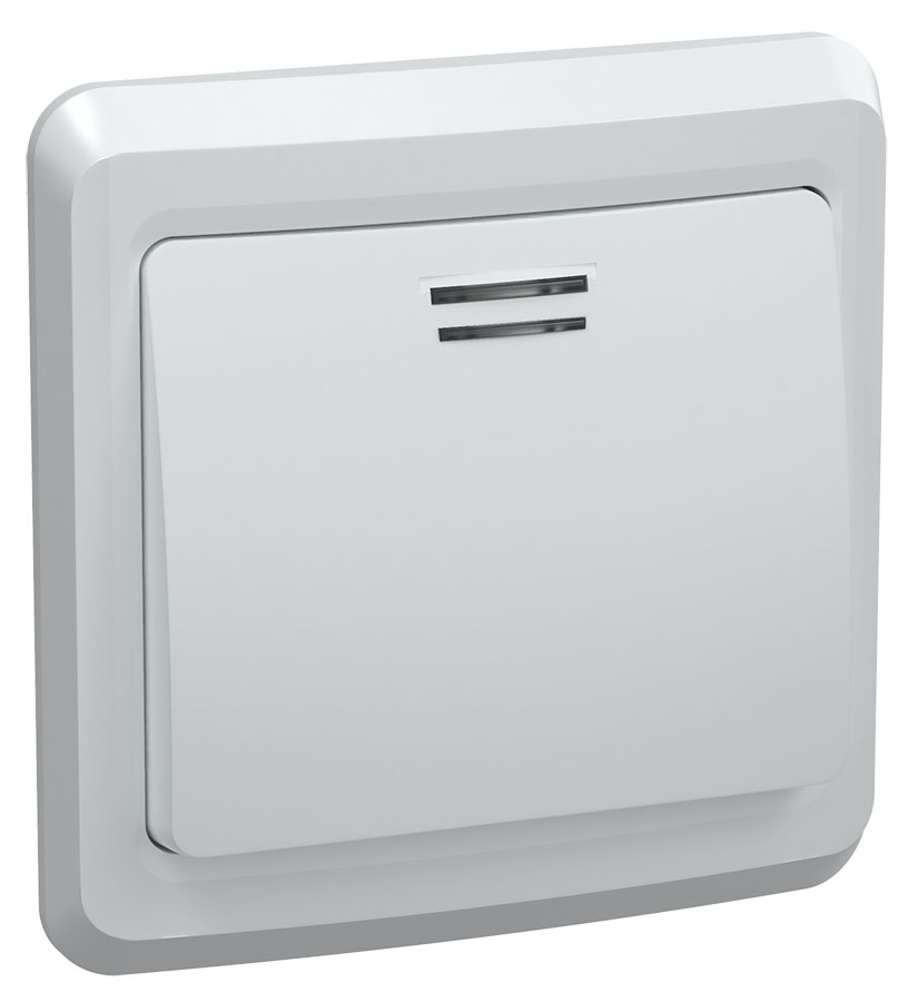 VEGA Выключ. 1-кл. с инд. 10А ВС10-1-1-ВБ бел. IEK