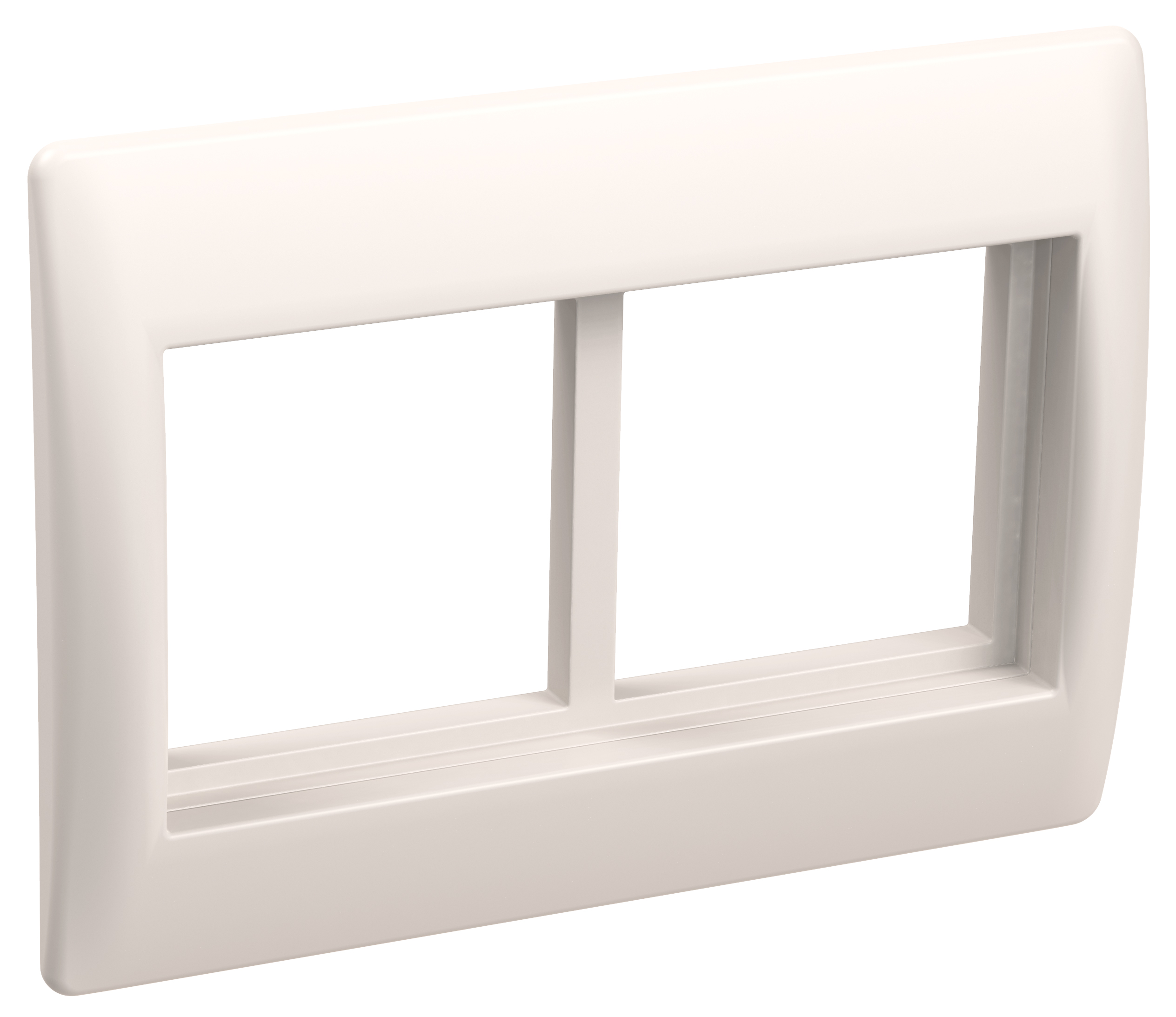 PRIMER Рамка и суппорт на 4 модуля 75мм белый IEK