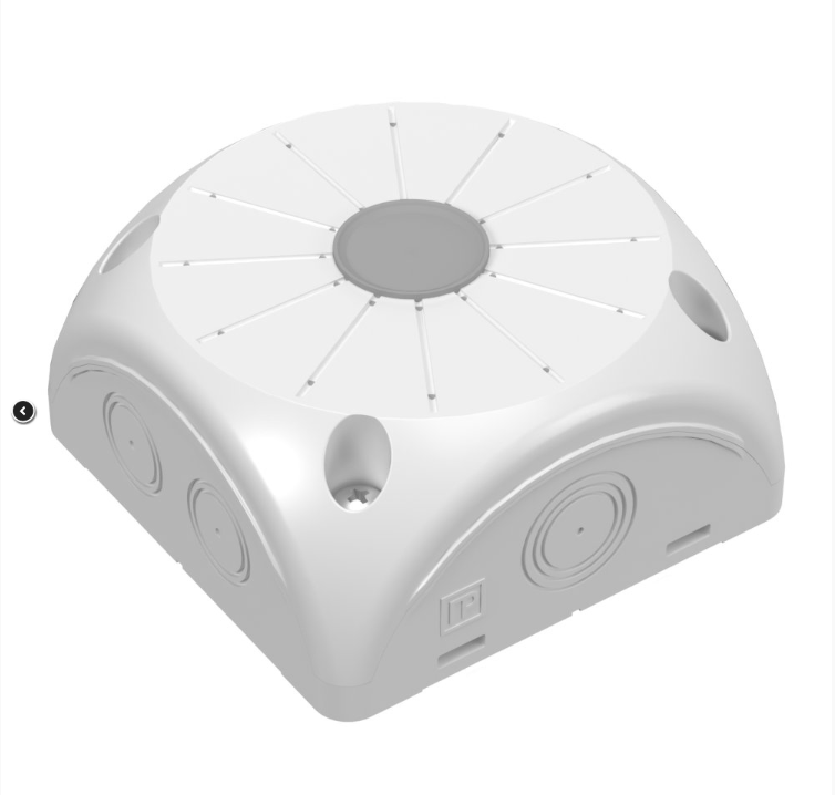 Коробка распределительная 60-0500-9003 для видеокамер двухкомпонентная безгалогенная (HF) белая 100х100х50 (20шт/кор) Промрукав