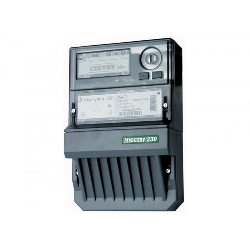 Электросчетчик Меркурий 230 AM-02 трехфазный 3~230/400В 10(100)А однотарифный