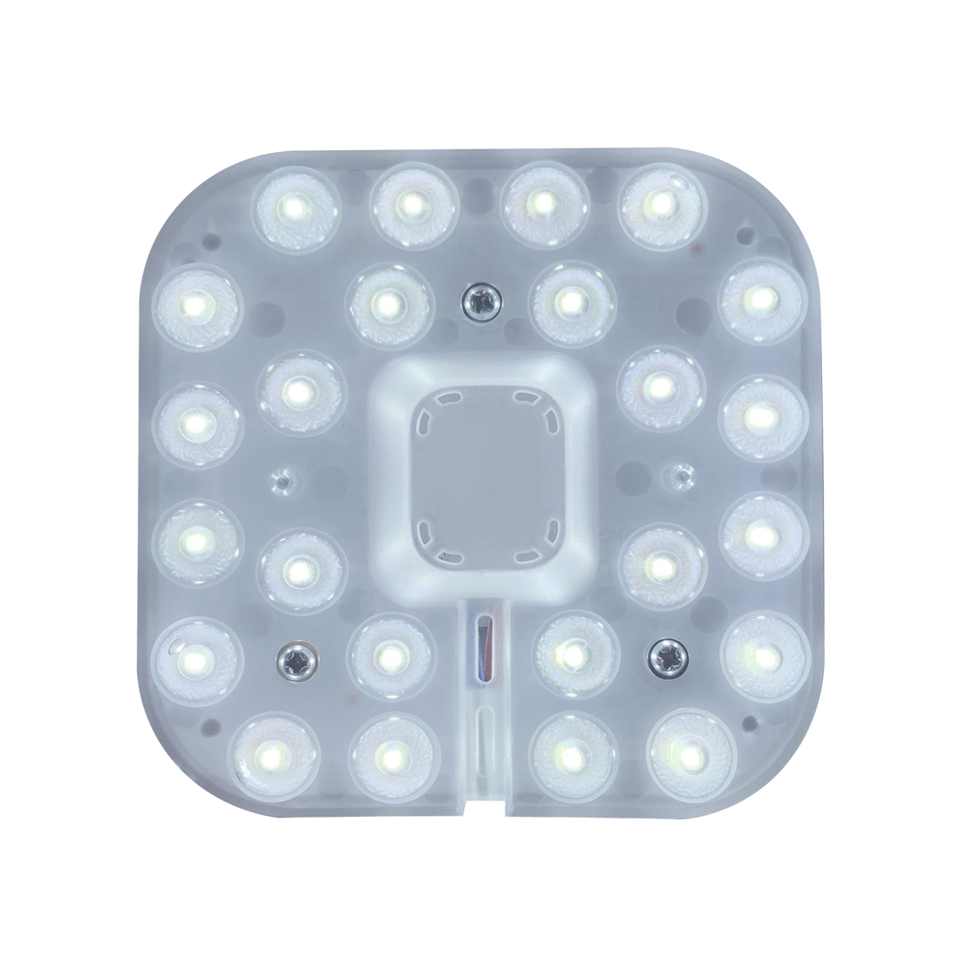 02-55 Модуль светодиодный со встроенным драйвером 230В, 12Вт, smd2835, 1080лм, 6500К, 105*105*22мм.