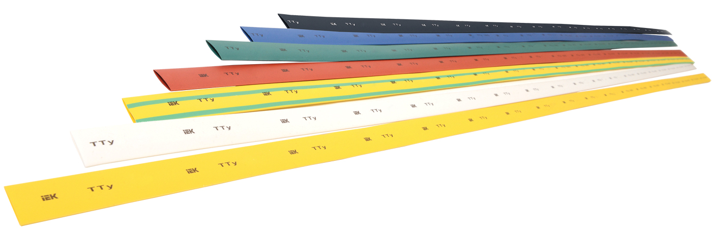 Трубка термоусадочная ТТУ нг-LS 30/15 желтая 1м IEK