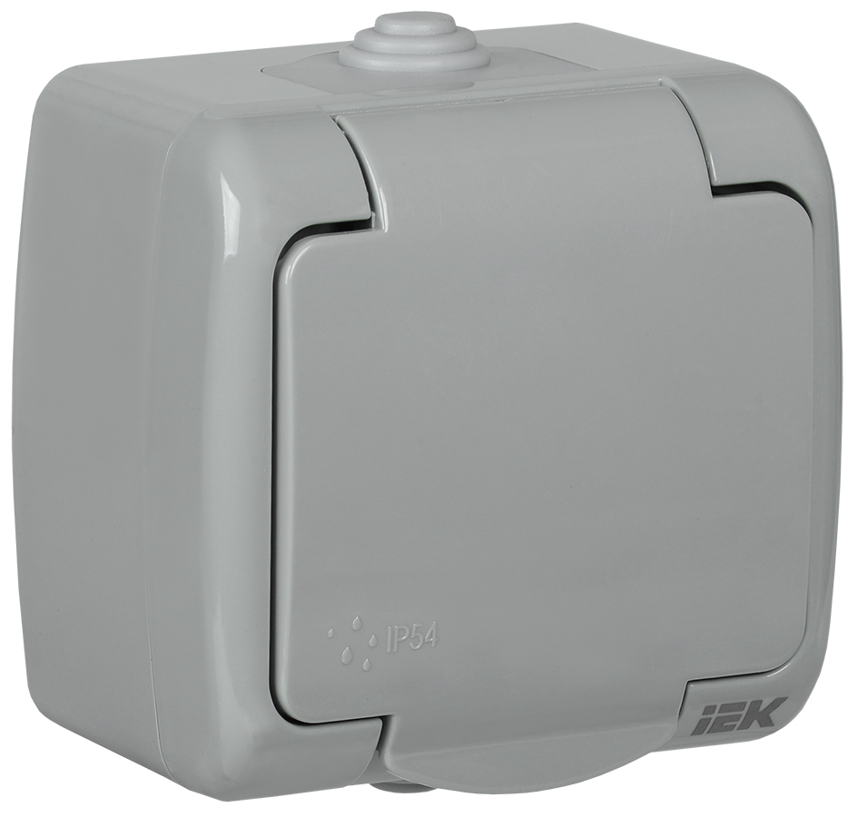 AQUATIC Роз. 1-ая с з/к о/у 16А IP54 РСш12-2-А IEK