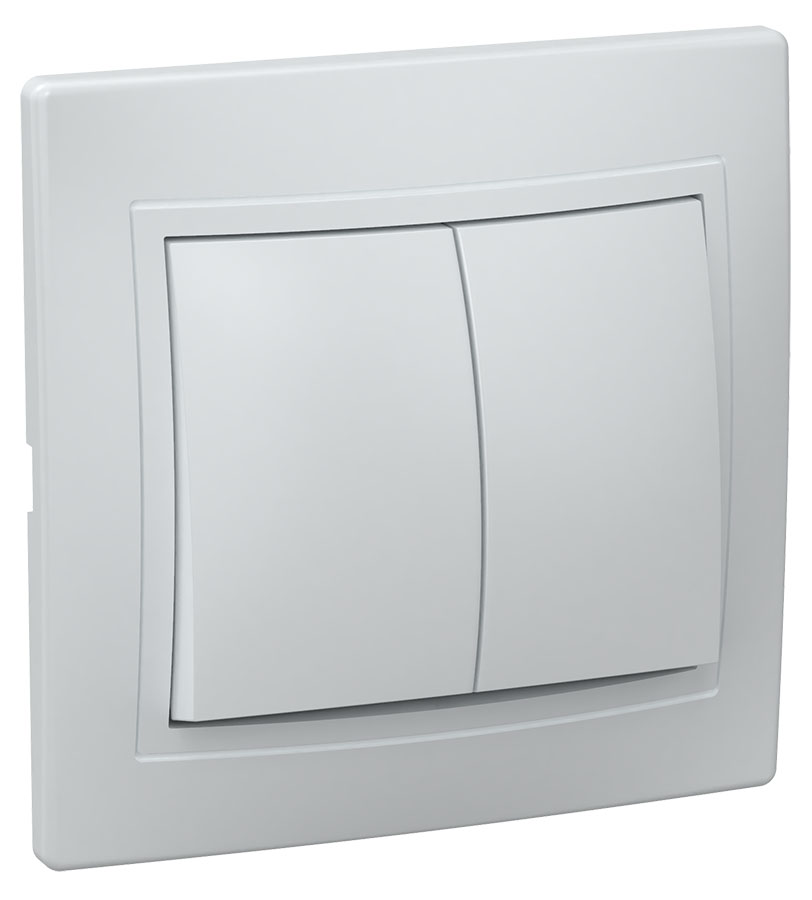 KVARTA Выключ. 2-кл. 10А ВС10-2-0-КБ бел. IEK