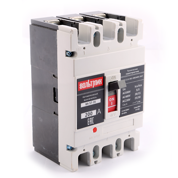 Авт.выключатель ВА 57-35 Б 340010 200А 2000 ВОЛЬТМИК