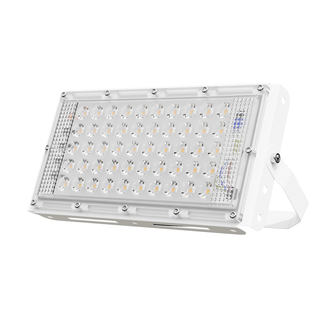 05-44 Прожектор светодиодный, "трансформер", 30Вт, 230В/50Гц, 4000лм, 6500К, IP65, 212х107х27мм, белый, металл