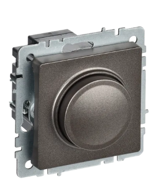 BRITE Светорег. пов-наж. 600Вт СС10-1-0-БрС сталь IEK