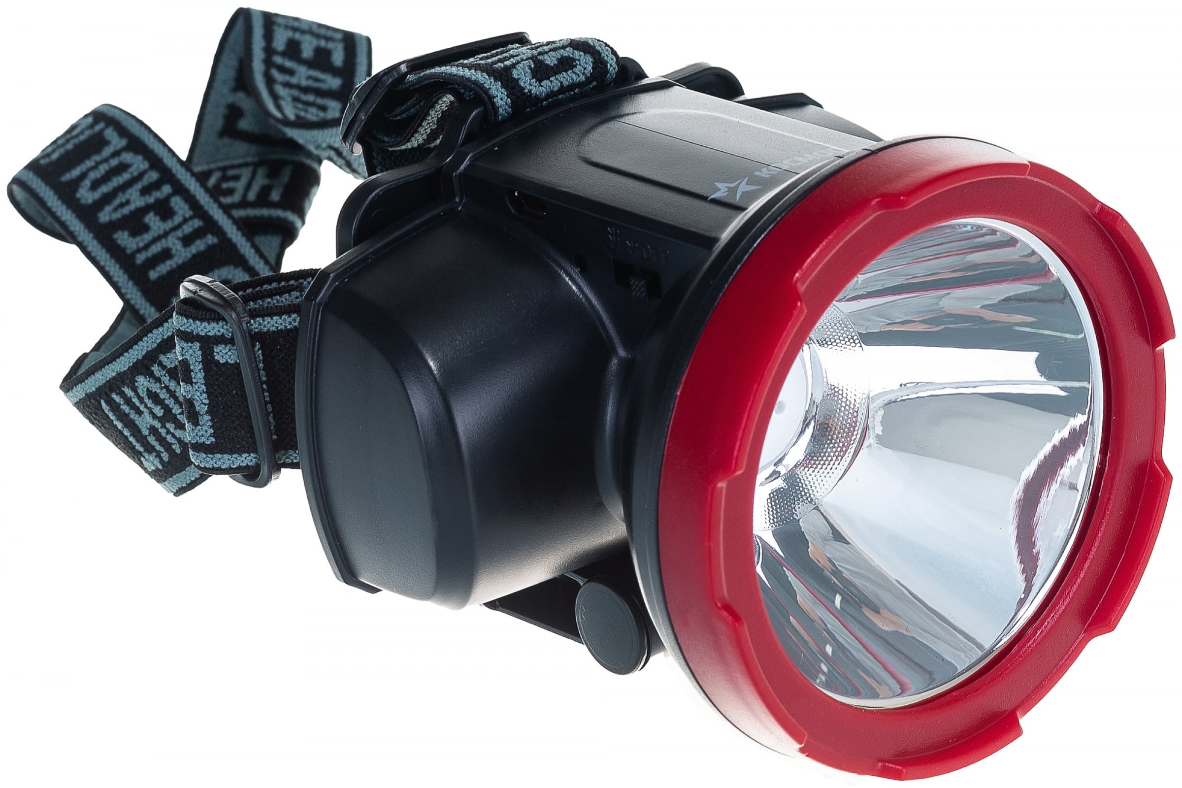 Фонарь налобный светодиодный аккумуляторный КОСМОС H5W, 2 режима, 5W LED, 2ah,  зарядка от USB