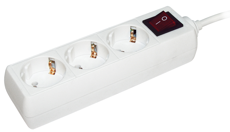 Удлинитель У03К 3 места 2P+PE/5метров 3х1мм2 16А/250 IEK