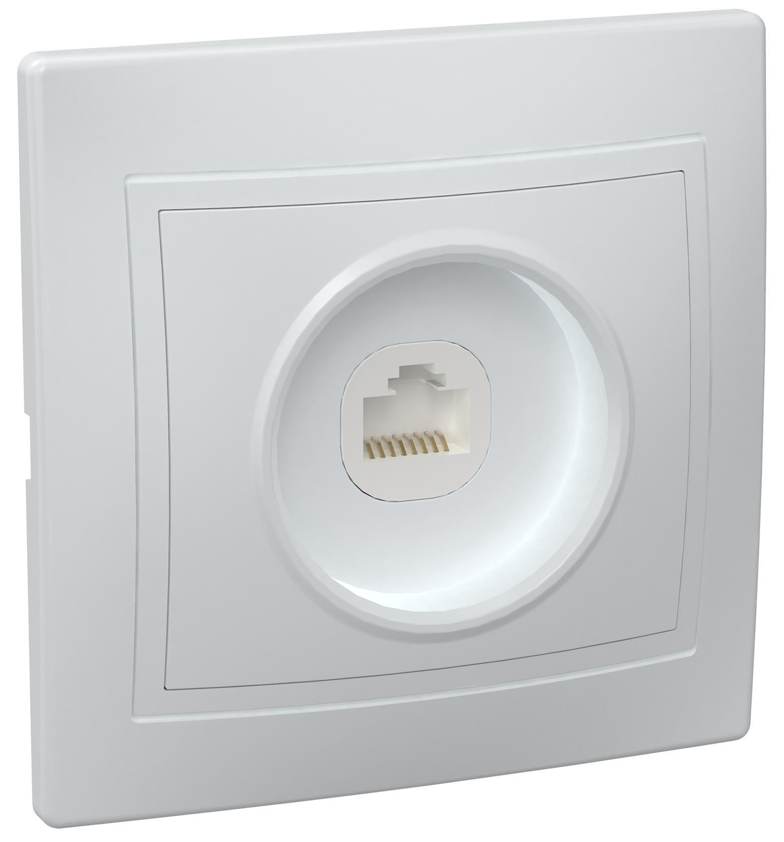 KVARTA Роз. 1-мест. комп. RJ45 кат.5е РК10-КБ бел. IEK