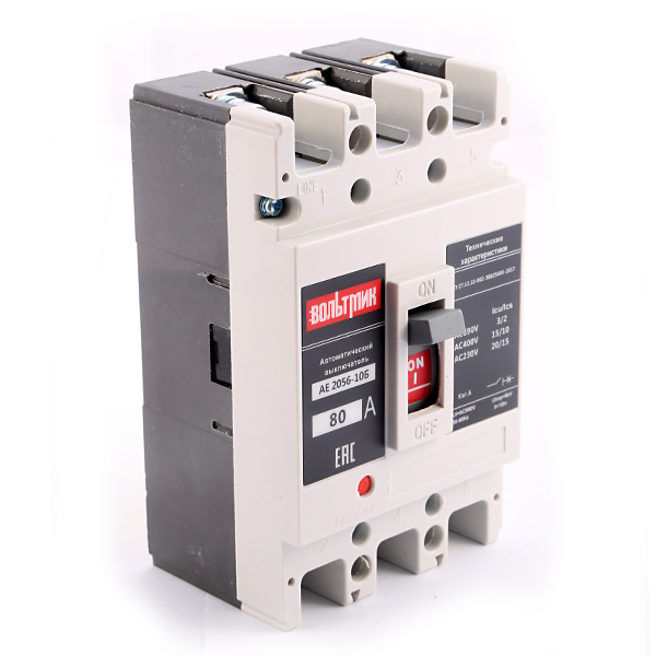 Авт.выключатель АЕ 2056-10Б 80А ВОЛЬТМИК