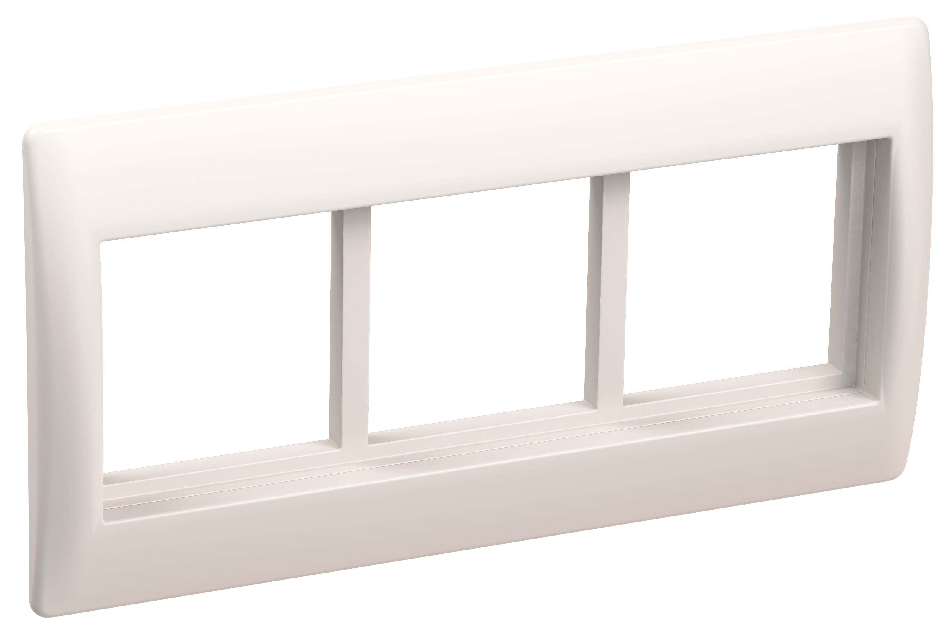 PRIMER Рамка и суппорт на 6 модулей 75мм белый IEK