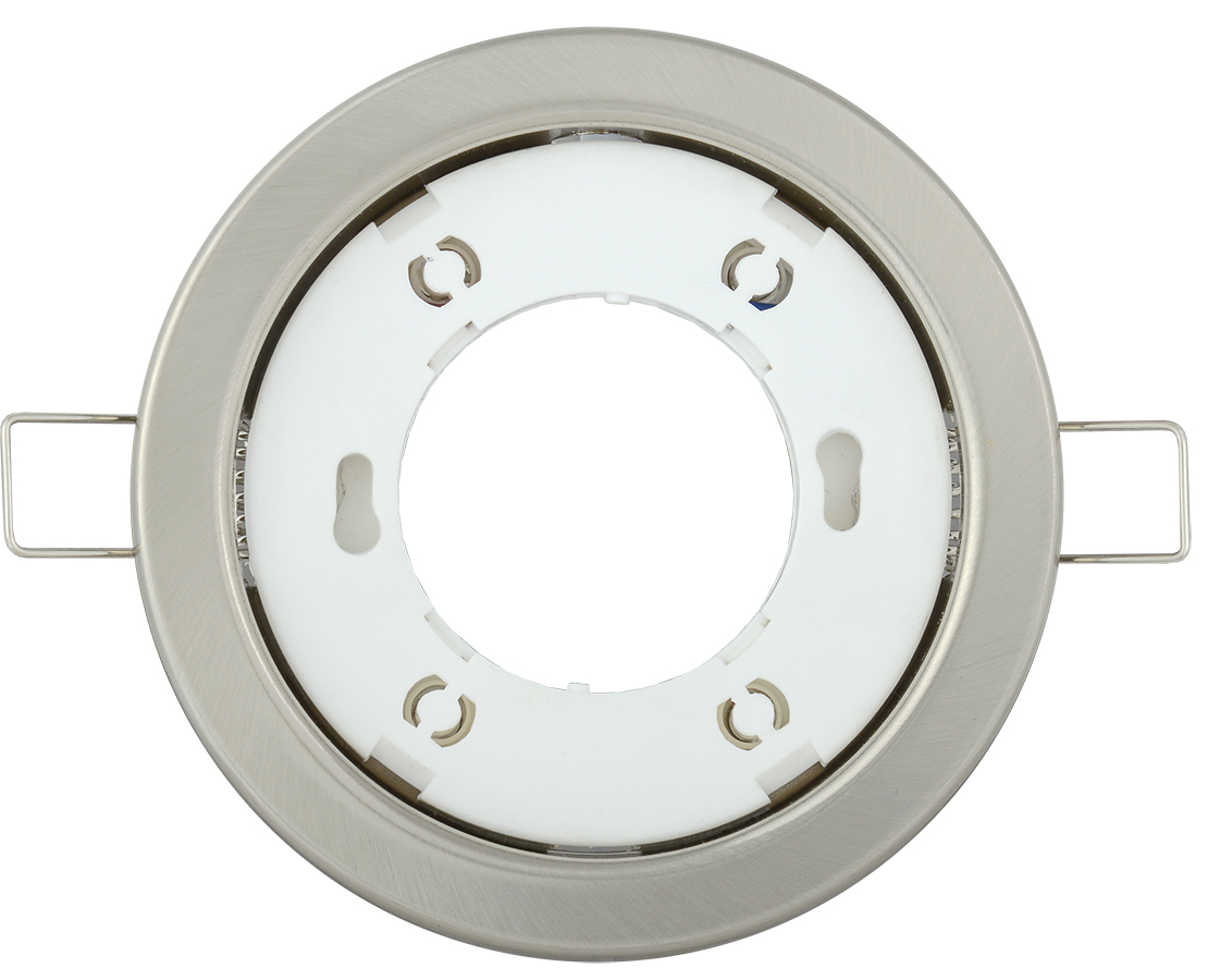 Светильник 4114 встр. под лампу GX53 хром матовый IEK