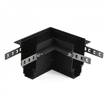 Угловой соединитель для встраиваемого магнитного шинопровода WOLTA WML-RMC/02B черный