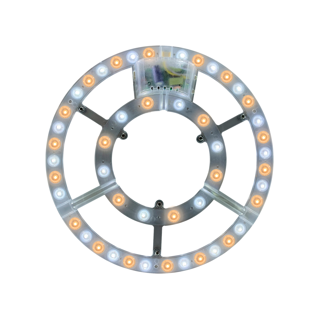 02-68 Модуль светодиодный со встроенным драйвером 230В, 48Вт, smd2835, 3500лм, DIM, 3000-6500К, круглая, Ø265х27мм, с пультом дистанционного управления