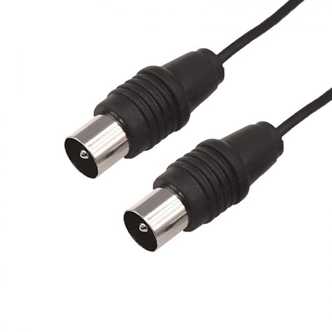 Шнур ТВ гнездо - ТВ штекер, длина 1,5 метра, черный REXANT