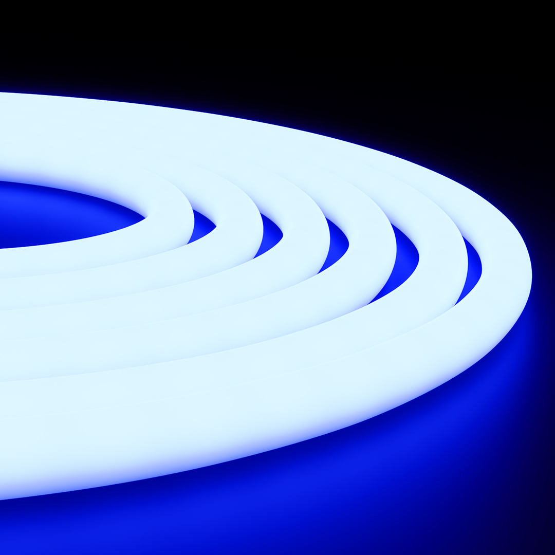 00-327 Светодиодная лента для бани и сауны 5м, 24В, СТ, 14,4Вт/м, smd2835, 120д/м, IP68, син.