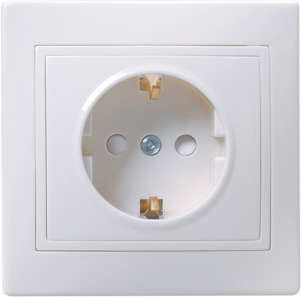 KVARTA Роз. 1-мест. с з/к/ш 16А РСш10-3-КБ бел. IEK