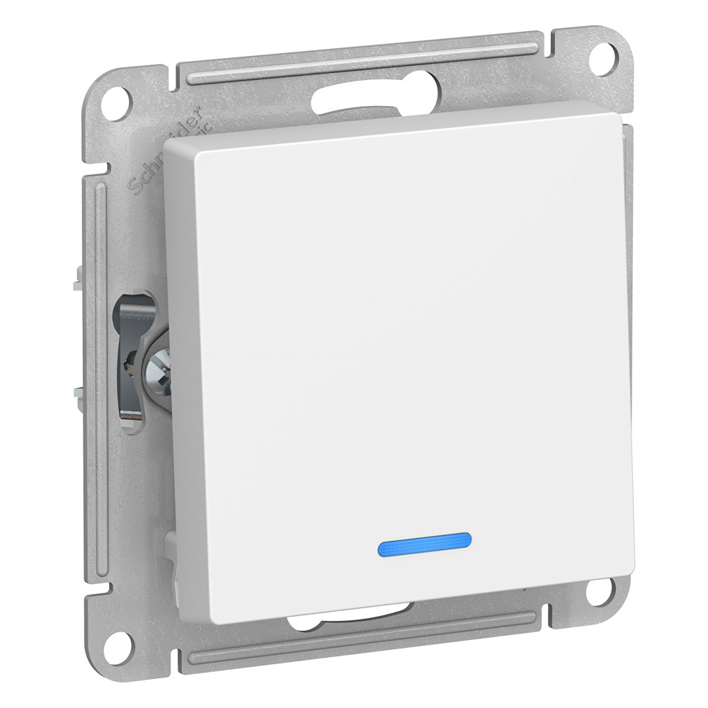 Выключатель 1-кл. AtlasDesign 10А IP20 (сх.1а) с подсв. мех. бел.