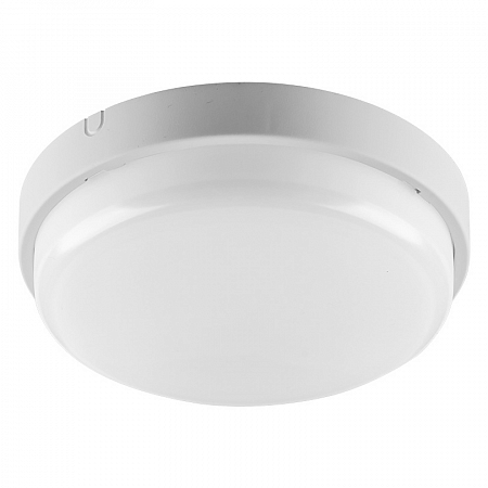 Светодиодный светильник с оптико-акустическим датчиком 12 Вт, круг 4000К, IP65 900 Лм 190х48 мм 1/32