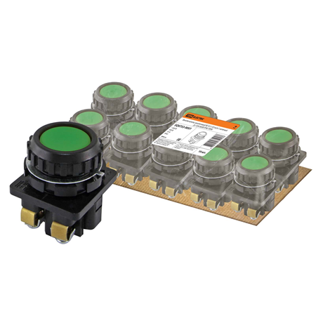 Выключатель кнопочный КЕ 081-У1-исп.3, красный, 2р, 10A, 660B, IP66 TDM
