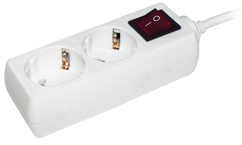 Удлинитель У02К 2 места 2P+PE/5 метров 3х1мм2 16А/250 IEK