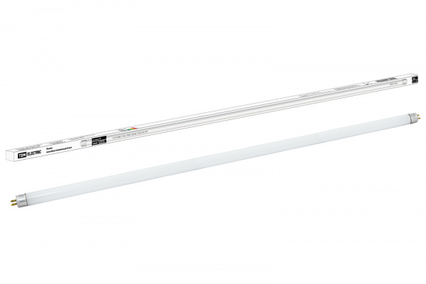 Лампа люминесцентная линейная двухцокольная ЛЛ-16/28Вт,T5/G5, 4000 К, длина 1163,2мм TDM