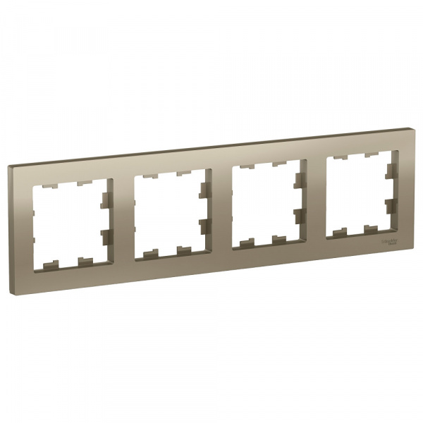 Рамка 4-м AtlasDesign универс. шампань