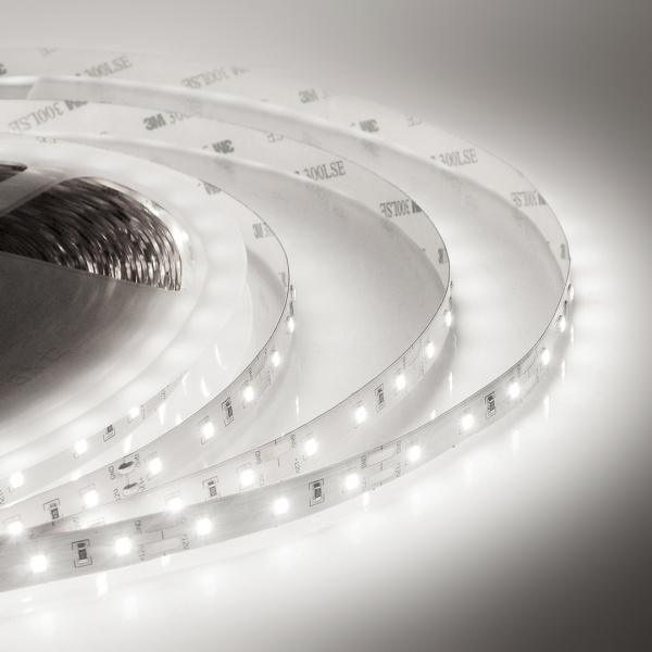 00-141 Светодиодная лента 12В, ПРО, 14,4Вт/м, smd2835, 60д/м, IP20, 1200Лм/м, ширина подложки 10мм, 20м, д/б, 4000К.