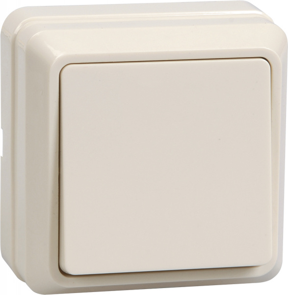 OKTAVA Выключ. 1-кл. о/у 10А ВС20-1-0-ОКм крем. IEK