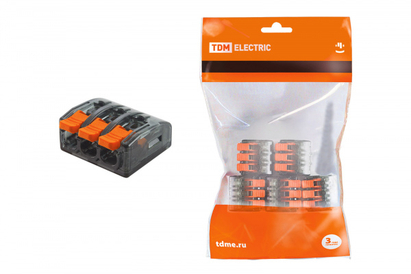 Клемма соединительная СК-613 (2,5мм2) (5 шт/упак) TDM