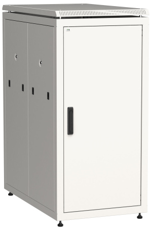 ITK Шкаф сетевой 19" LINEA N 24U 600х1000 мм металлическая передняя дверь серый