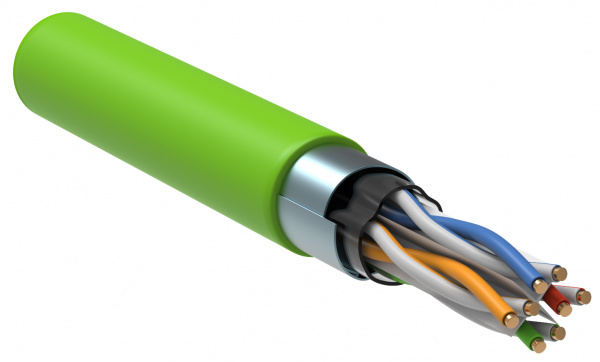 ITK Витая пара F/UTP кат.6 4х2х23AWG LSLTx зеленый (305м)