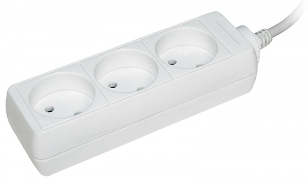Удлинитель У3 3 места 2P/3метра 2х0.75мм2 10А/250 IEK