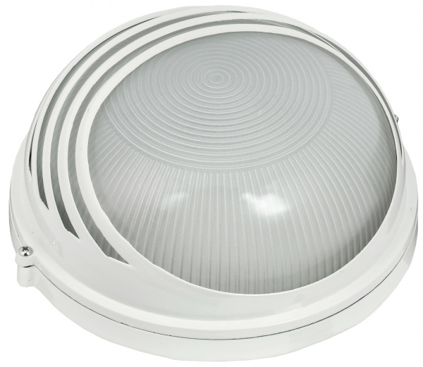 Светильник НПП1107 белый/круг ресничка 100Вт IP54 IEK