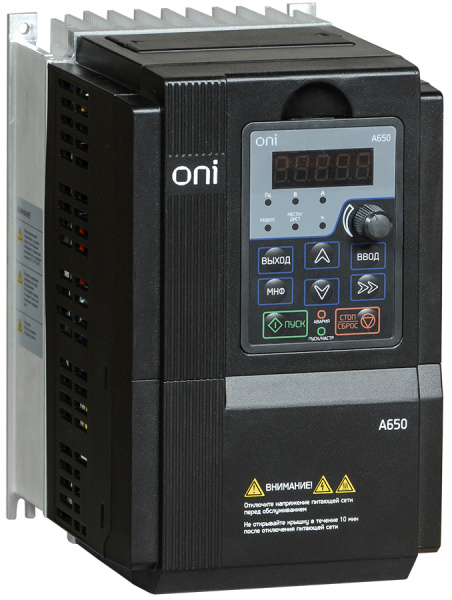 Преобразователь частоты A650 380В 3Ф 7,5kW 17А ONI