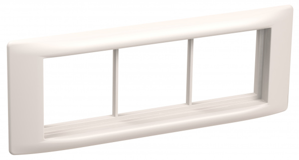 PRIMER Рамка и суппорт на 6 модулей 60мм белый IEK