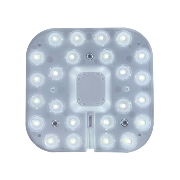 02-55 Модуль светодиодный со встроенным драйвером 230В, 12Вт, smd2835, 1080лм, 6500К, 105*105*22мм.