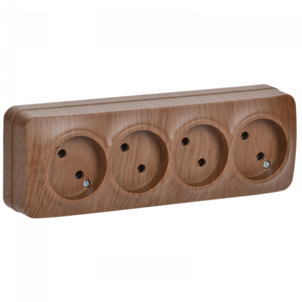 GLORY Роз. 4-я без з/к/ш о/у 10А РС24-2-ХД дуб IEK