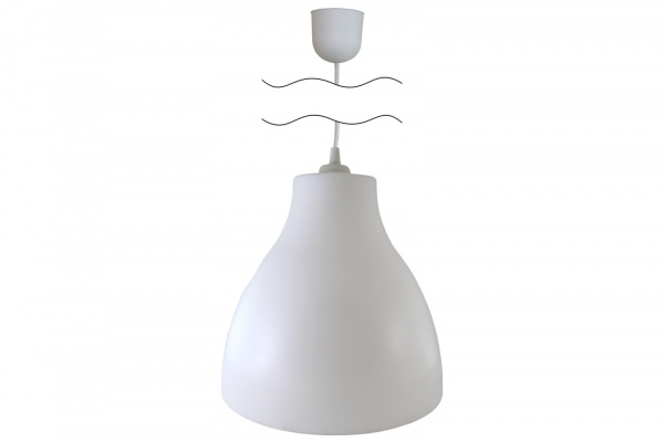 Светильник НСБ 21-60-002 УХЛ4 "Melodi" опал, шнур белый TDM