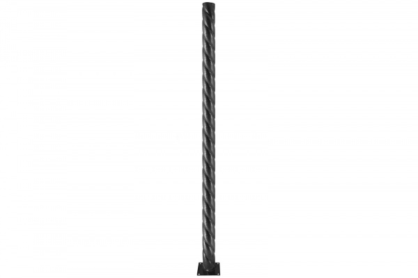 Опора витая металлическая садово-парковая, h=1200 мм, цвет серебро металлик, TDM