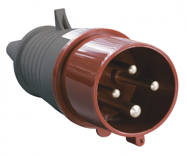 Вилка перенос. ССИ-024 32А-6ч 380В 3P+PE IP44 IEK