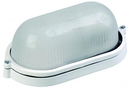 Светильник НПП1401 белый/овал 60Вт IP54 IEK