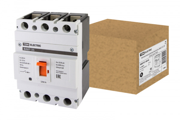 Автоматический выключатель ВА87-35 3Р 250А 25кА TDM