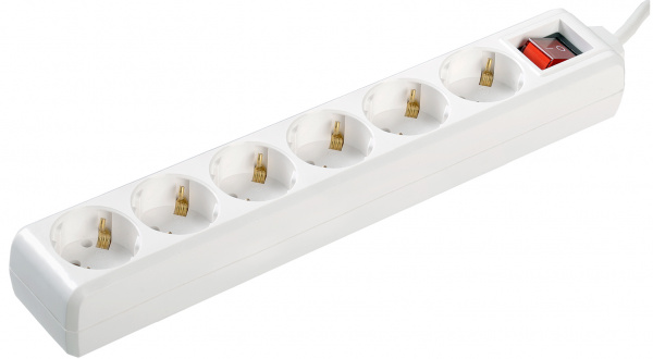 Удлинитель У06К 6 мест 2P+PE/5метров 3х1мм2 16А/250 IEK