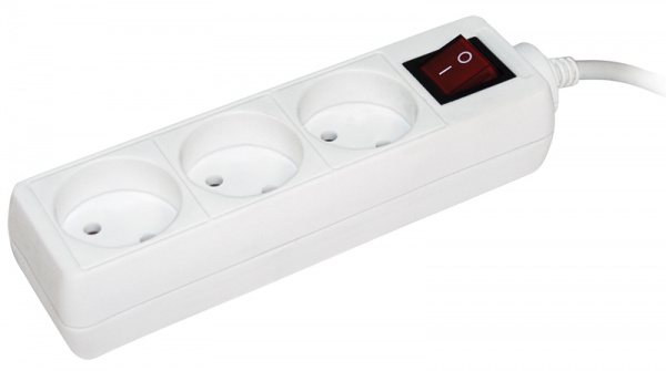 Удлинитель У3К 3 места 2P/5метров 2х0.75мм2 10А/250 IEK