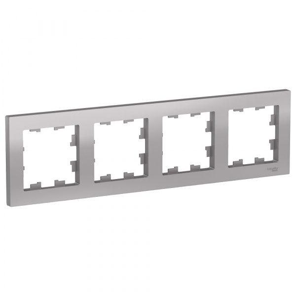 Рамка 4-м AtlasDesign универс. алюм.