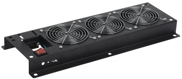 ITK Панель вент. с выкл. 3 вент. без каб. пит. чер.