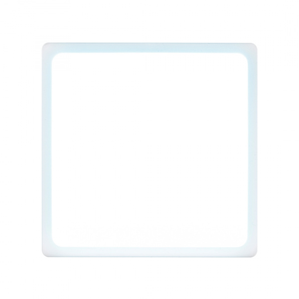 06-67 Светодиодная панель накладная квадр. 220В, 15Вт, CRI:80Ra, 1200Лм, 145*145 мм,  алюминиевый корпус, встроенный изолированный драйвер, 6500K